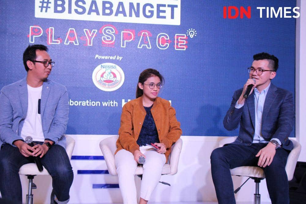 Pers Conference Bear Brand, Senayan City. 14 November 2019. IDN Times/Geralda Talitha