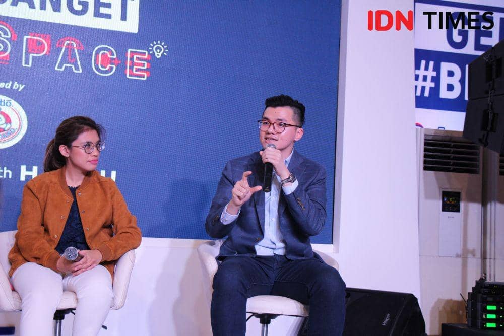 Pers Conference Bear Brand, Senayan City. 14 November 2019. IDN Times/Geralda Talitha
