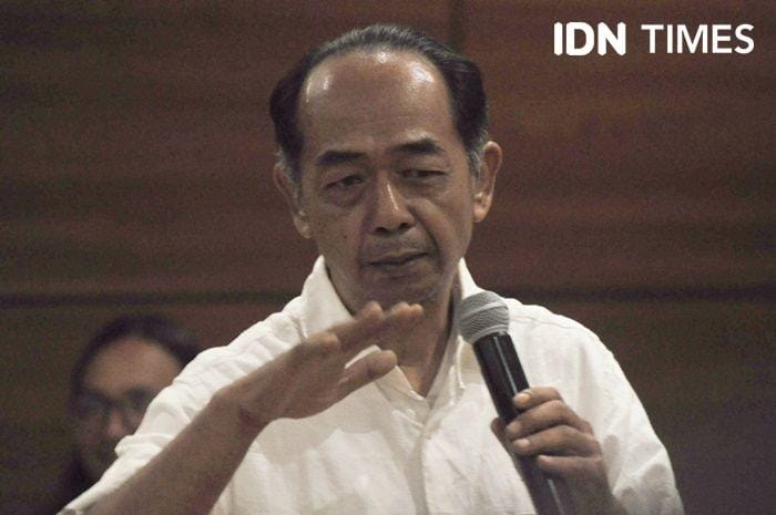 Panitia Ngayogjazz 2019, Hatta Kawa dalam konferensi pers di The Allana Hotel and Concention Centre di Sleman, 14 November 2019. IDN Times/Pito Agustin Rudiana