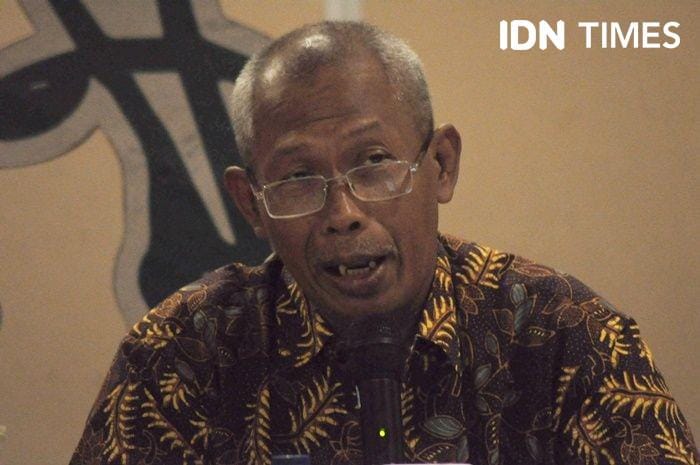 Dukuh Kwagon, Sukiman dalam konferensi pers Ngayogjazz 2019 di The Allana Hotel and Concention Centre di Sleman, 14 November 2019. IDN Times/Pito Agustin Rudiana