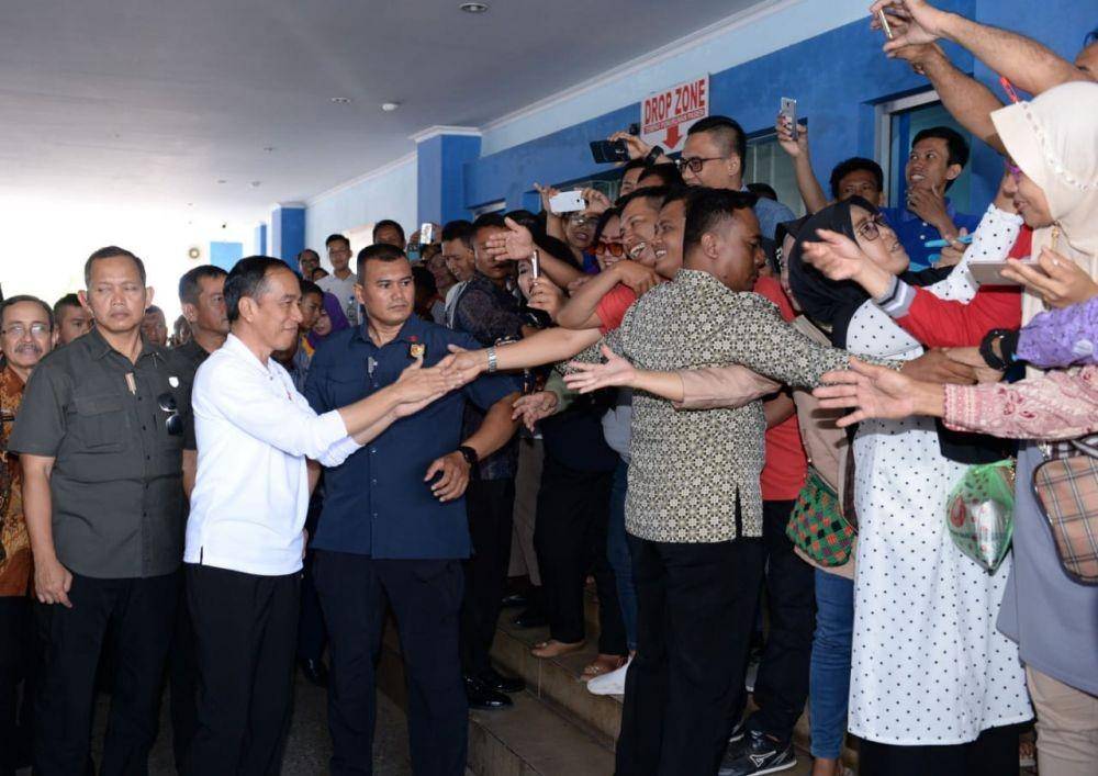 Presiden Jokowi sidak pelayanan BPJS di RSUD Abdul Moeloek, Bandar Lampung, Jumat 15 November 2019 (Dok.IDN Times/Biro Pers Kepresidenan)