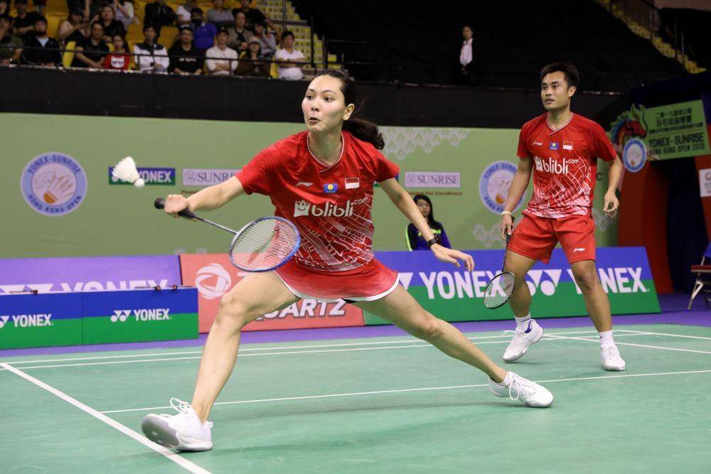 Hafiz Faizal/Gloria Emanuelle Widjaja di babak perempat final Hong Kong Open 2019 Kamis (14/11) | IDN Times/PBSI