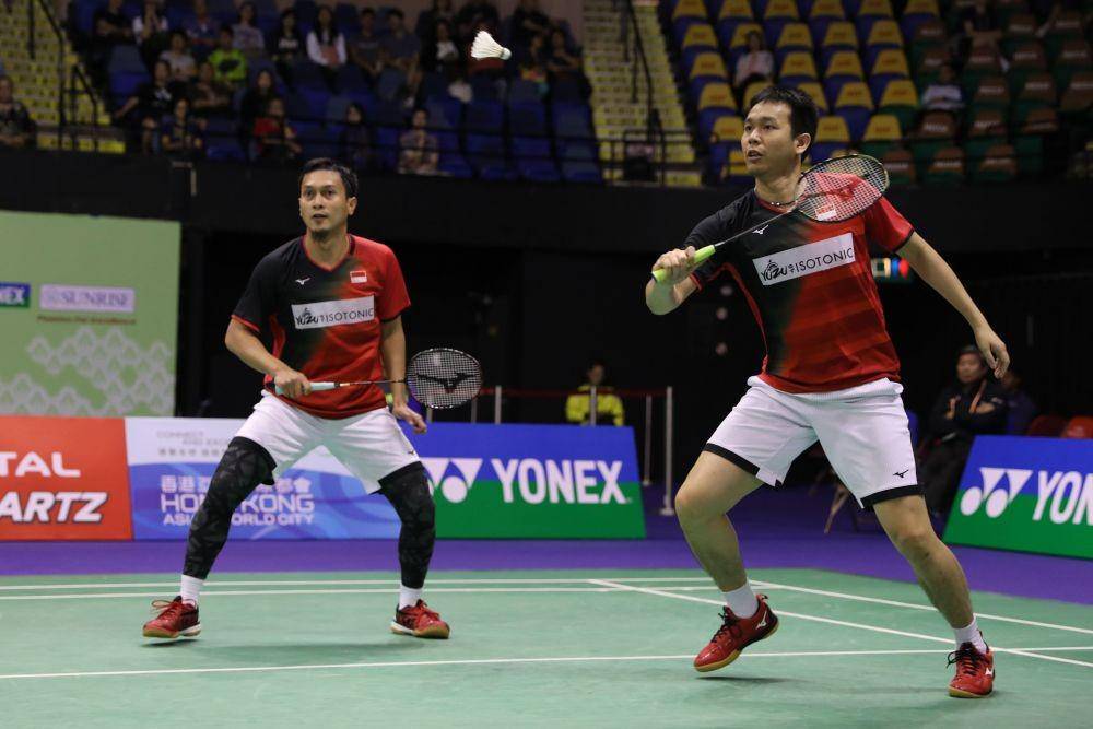 Hendra Setiawan/Mohammad Ahsan berlaga di babak perempat final Hong Kong Open 2019 Jumat (15/11) IDN Times/PBSI