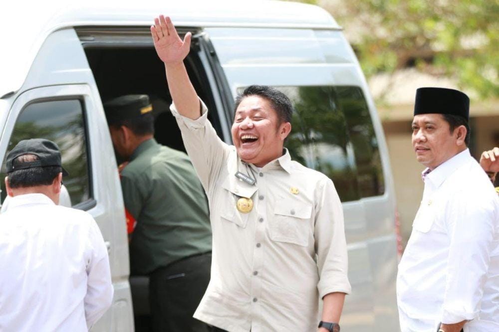 Gubernur Sumsel Herman Deru saat meresmikan tol Kayuagung Terbangi Besar (IDN Times/Humas Pemprov Sumsel)