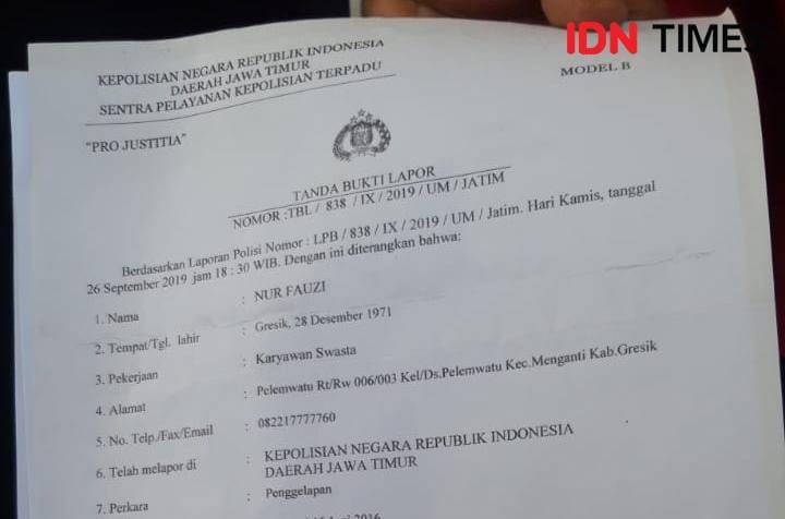 Laporan para korban penggelapan dana pengembang perumahan Royal City, Gresik. IDN Times/Fitria Madia