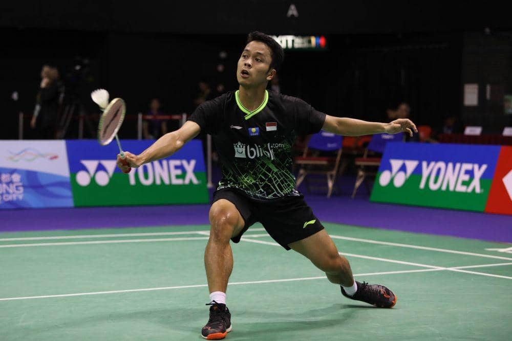 Anthony Sinisuka Ginting memenangkan babak semifinal Hong Kong Open 2019 melawan Jonatan Christie pada Sabtu (16/11) IDN Times/PBSI