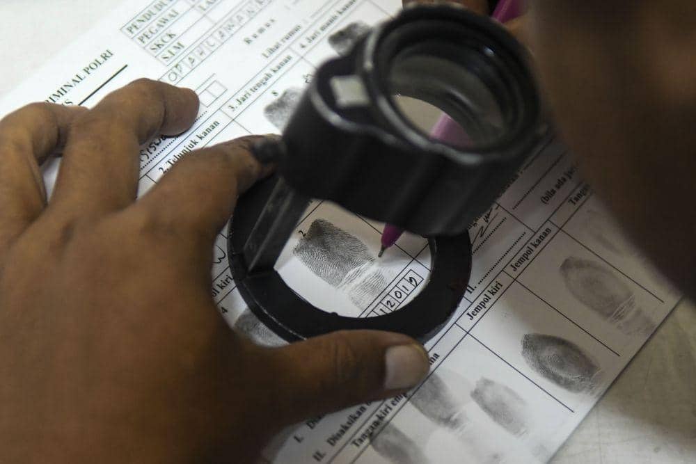 Ilustrasi sidik jari (ANTARA FOTO/Galih Pradipta)