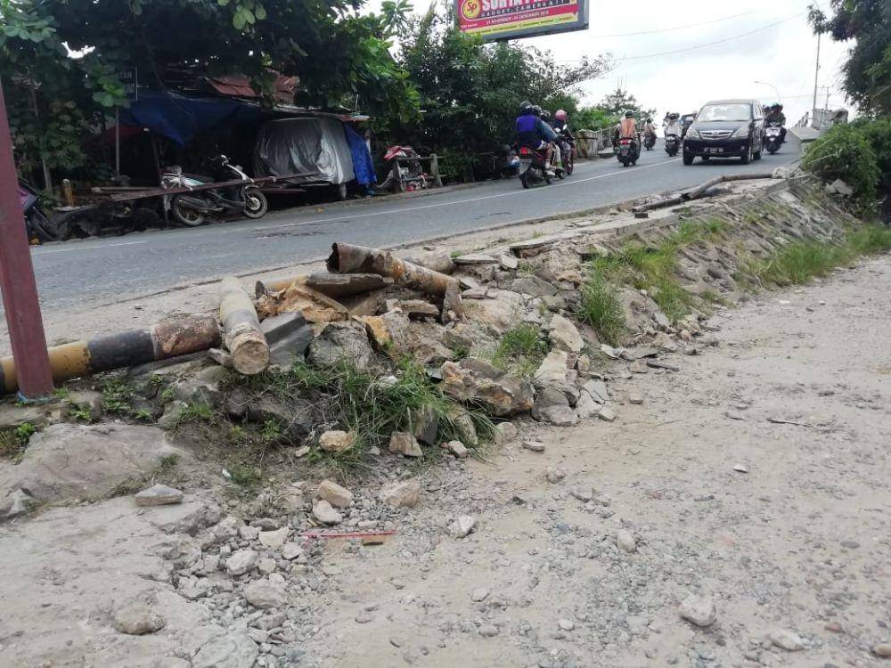 Lokasi kejadian di Jalan Lambung Mangkurat, Samarinda (Dok. Unit Lakalantas Polresta Samarinda)