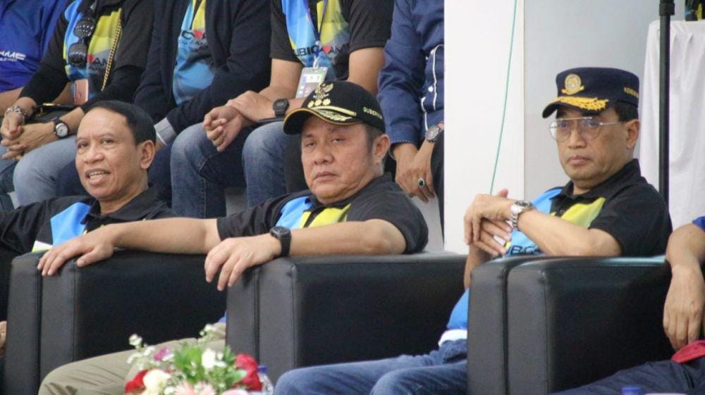 Menpora Zainudin Amali saat membuka Bowling World Cup (BWC) 2019 55th Qubica AMF, di Palembang/IDN Times/istimewa