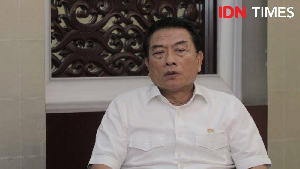 Kepala Staf Kepresidenan Moeldoko saat melakukan wawancara khusus bersama IDN Times, Rabu 6 November 2019 (IDN Times/Panji Galih Aksoro)