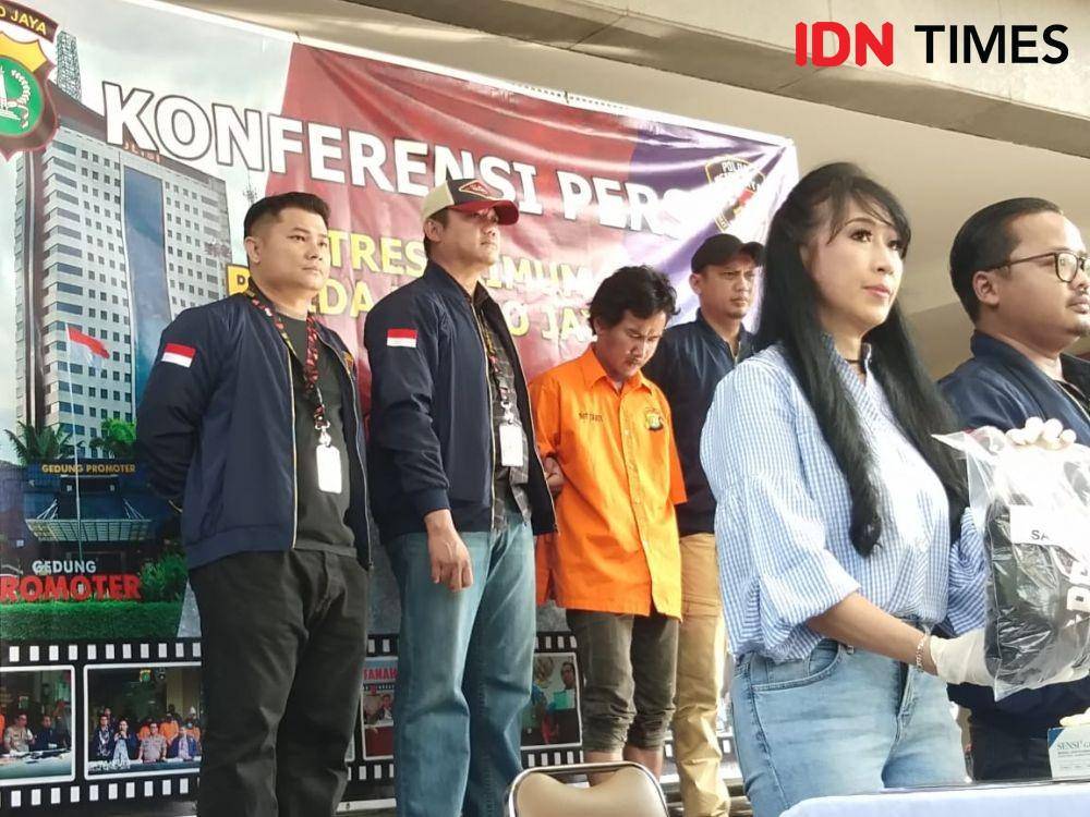 Konferensi Pers Polda Metro Jaya, Kasus penyiraman air keras, Sabtu (16/11) (IDN Times/Lia Hutasoit)