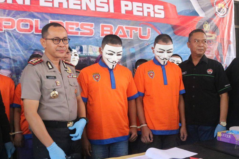 Kapolres Kota Batu, AKBP Harviadhi Agung Prathama menyebut ada 17 kasus narkoba yang diungkap selama dua bulan terakhir. IDN Times/ Alfi Ramadana