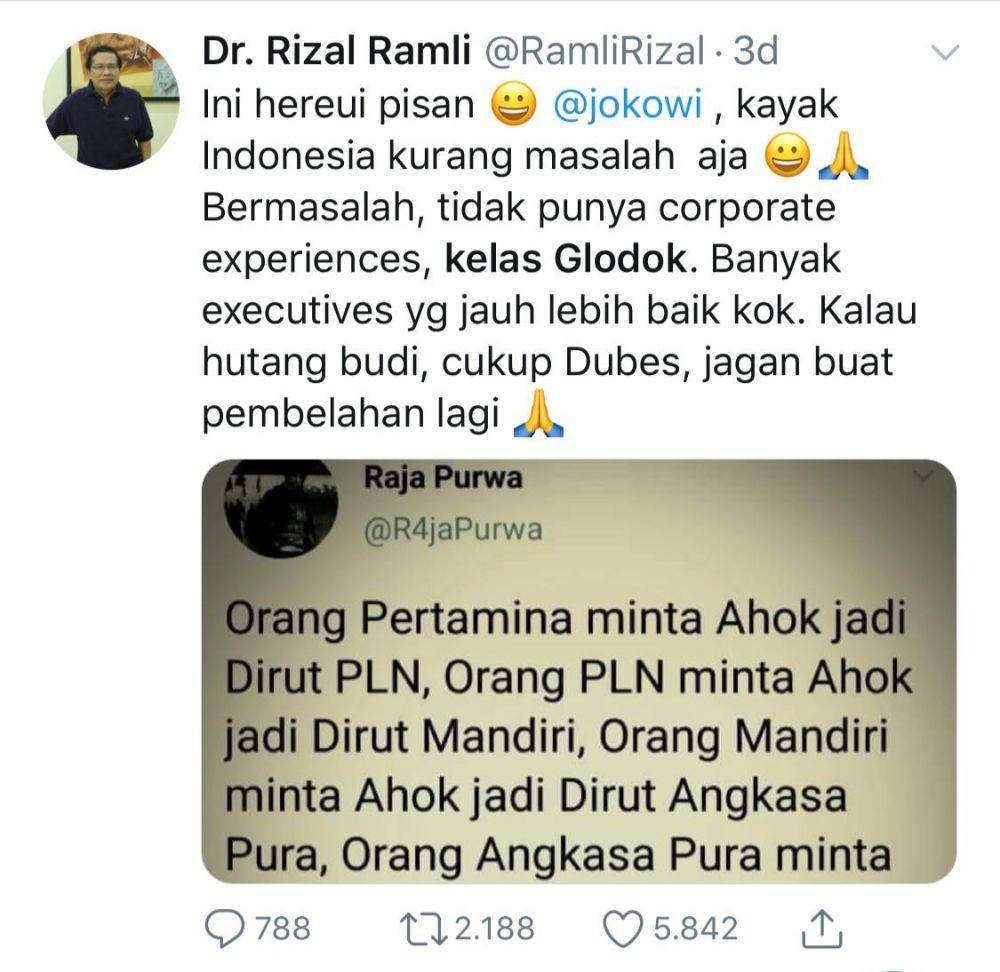 Twitter @RamliRizal
