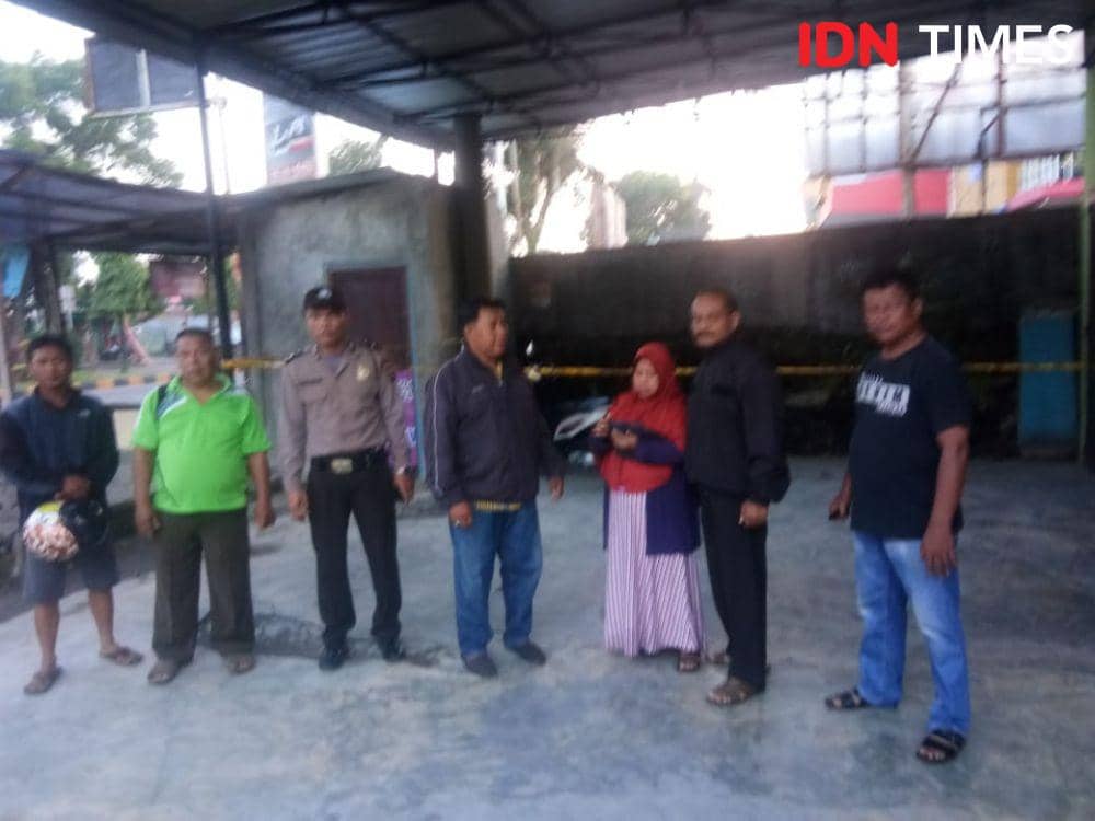 TKP pria tua yang tewas di Binjai (IDN Times/Handoko)