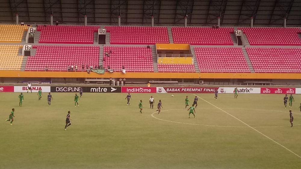 PSMS Medan Vs Persita Tangerang di Stadion Jakabaring Palembang (Dok.IDN Times)