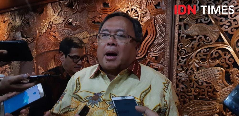 Menristek/BRIN, Bambang Brodjonegoro ditemui di Gedung BPPT II, Jakarta Pusat Selasa (19/11) IDN Times/Margith Juita Damanik