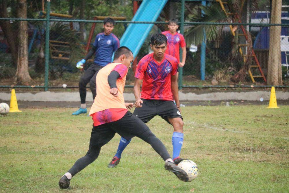 Gelandang Arema FC, Jayus Hariono akan jadi tumpuan saat menghadapi Persija Jakarta, Sabtu (23/11/2019). IDN Times/ Alfi Ramadana