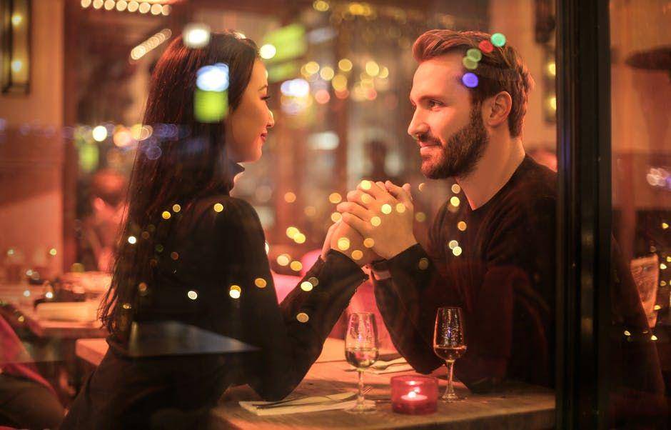 Happy man and woman