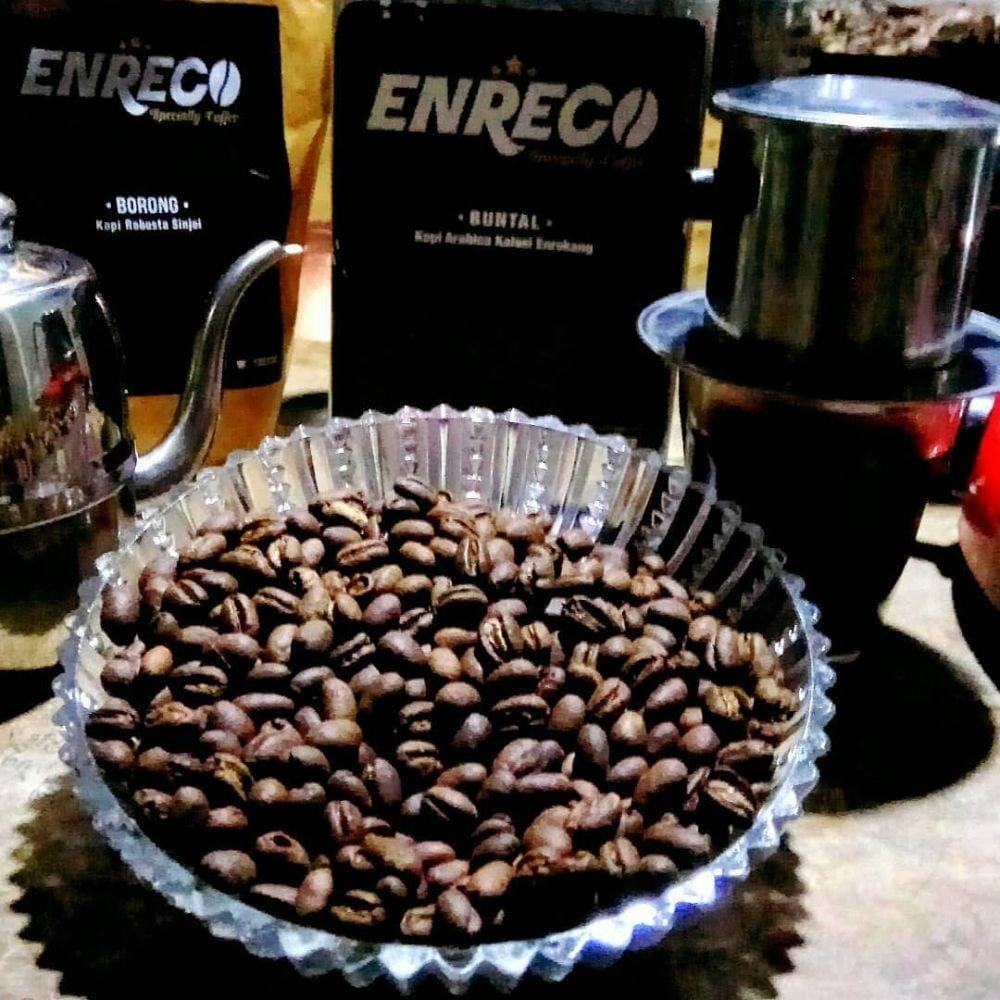 Enreco Coffee di Jalan Toddopuli Raya Timur, Makassar. Instagram/enrecocoffee
