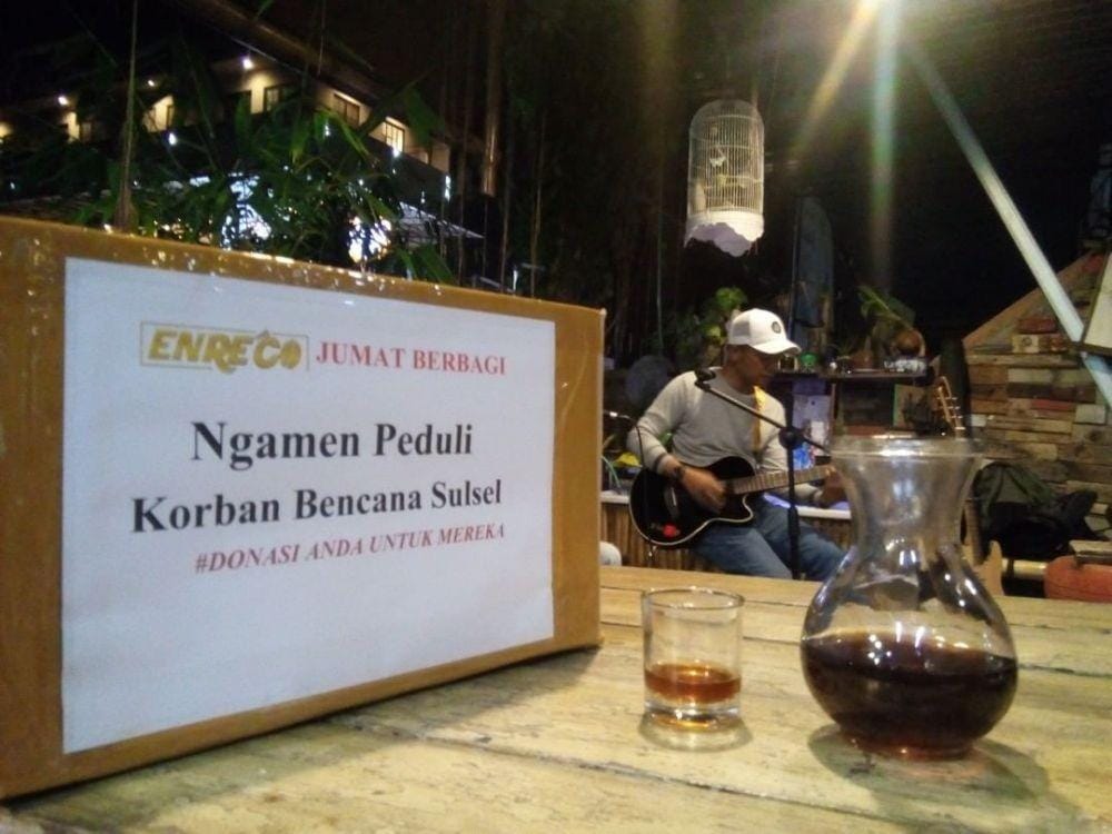 Enreco Coffee di Jalan Toddopuli Raya Timur, Makassar. Instagram/enrecocoffee