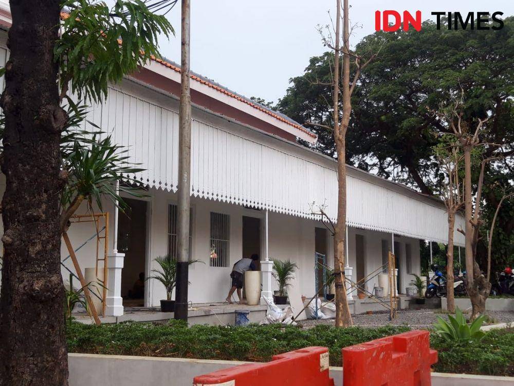 Kondisi terkini pengerjaan Museum Pendidikan Surabaya, Rabu (13/11). IDN Times/Fitria Madia