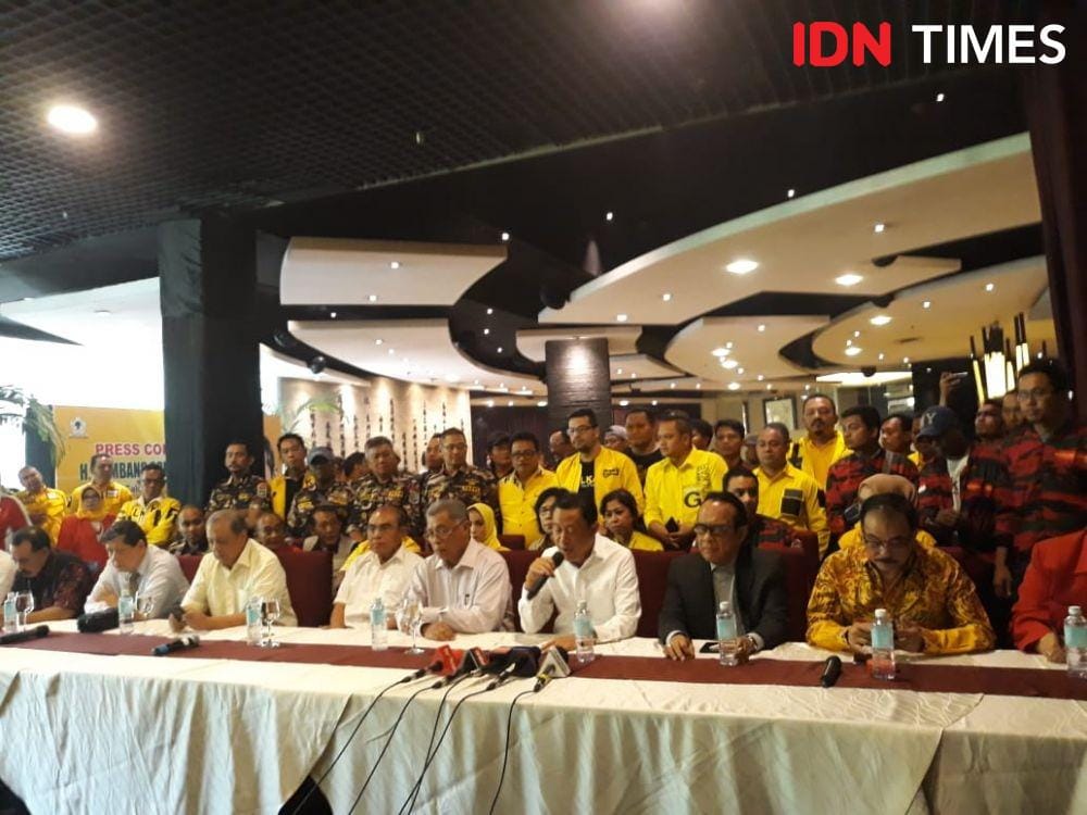 Deklarasi dukungan calon ketum Golkar Bambang Soesatyo (IDN Times/Fitang Budhi Adhitia)