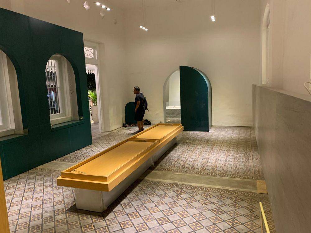 Proses penyelesaian pengerjaan Museum Pendidikan Kota Surabaya. Dok. DKPCKTR Surabaya