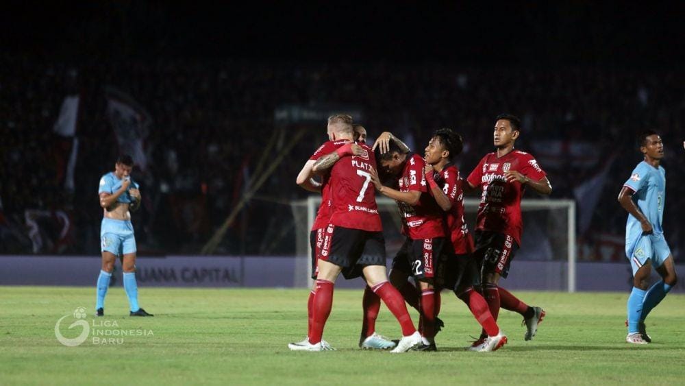 Pemain Bali United yang tengah melakukan selebrasi saat mencetak gol. Liga-Indonesia.id