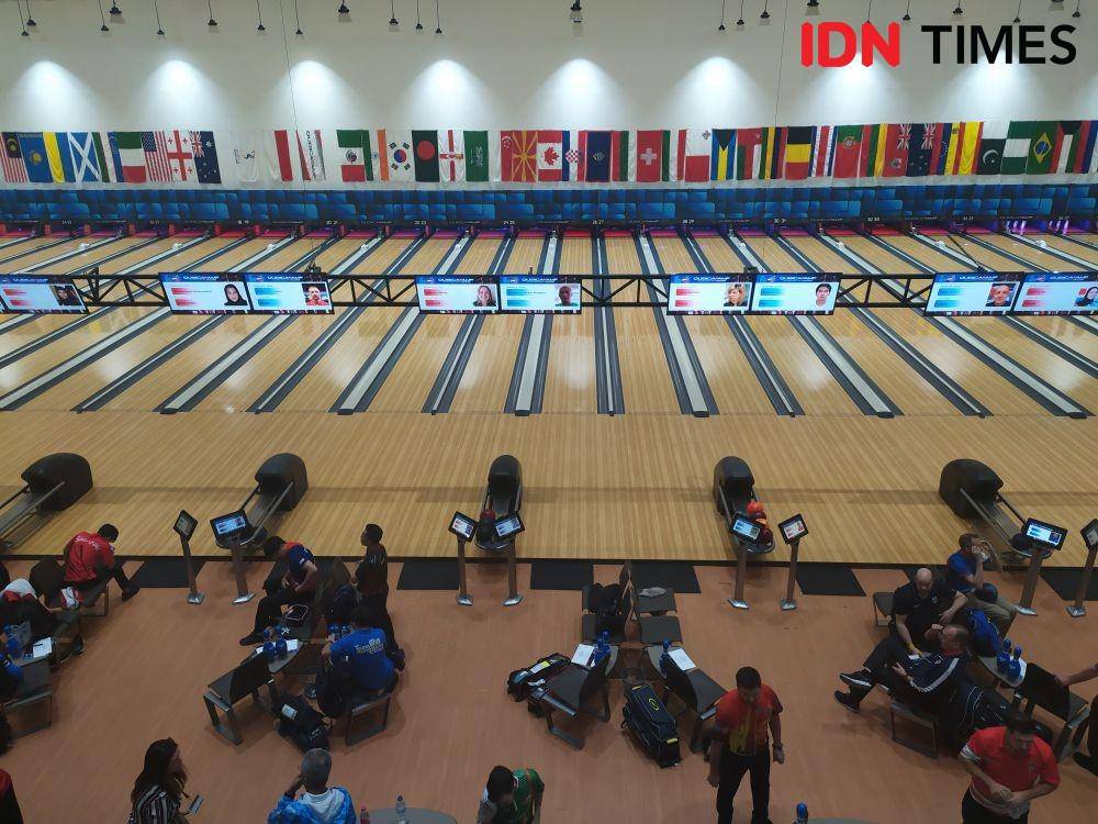 kejuaraan Bowling World Cup (BWC) 2019 55th Qubica AMF di Palembang Bowling Center (IDN Times/Feny Maulia Agustin)