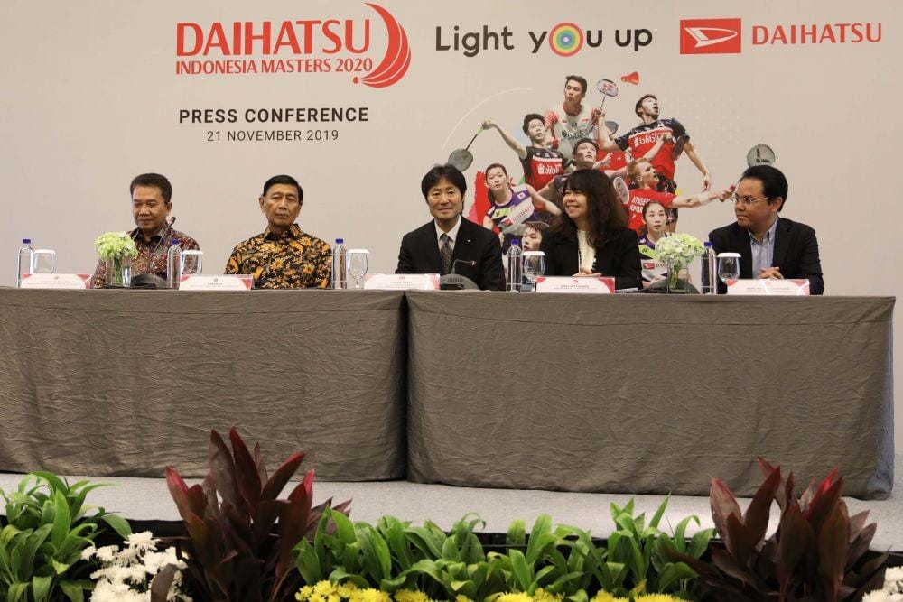 Konferensi pers Daihatsu Indonesia Masters 2020 pada Kamis (21/11). Sejumlah elit bulu tangkis Indonesia akan berlaga. (IDN Times/PBSI)