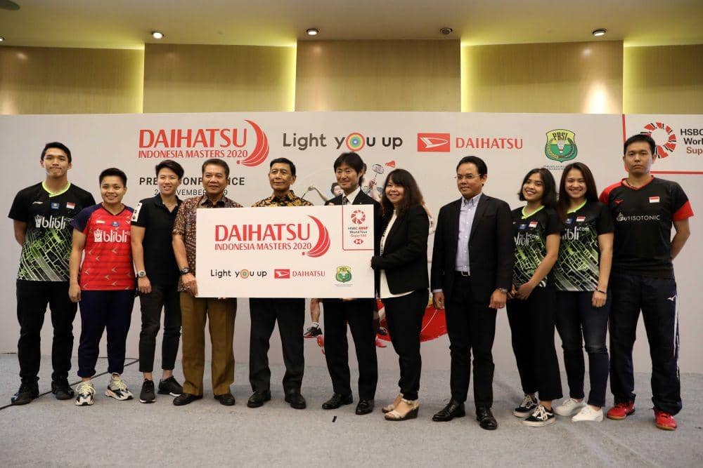 Konferensi pers Daihatsu Indonesia Masters 2020 pada Kamis (21/11). Sejumlah elit bulu tangkis Indonesia akan berlaga. (IDN Times/PBSI)