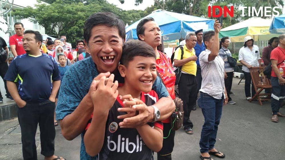 Tawa dan tangis peserta Audisi Umum Beasiswa Bulutangkis Djarum 2019 (IDN Times/Shemi)