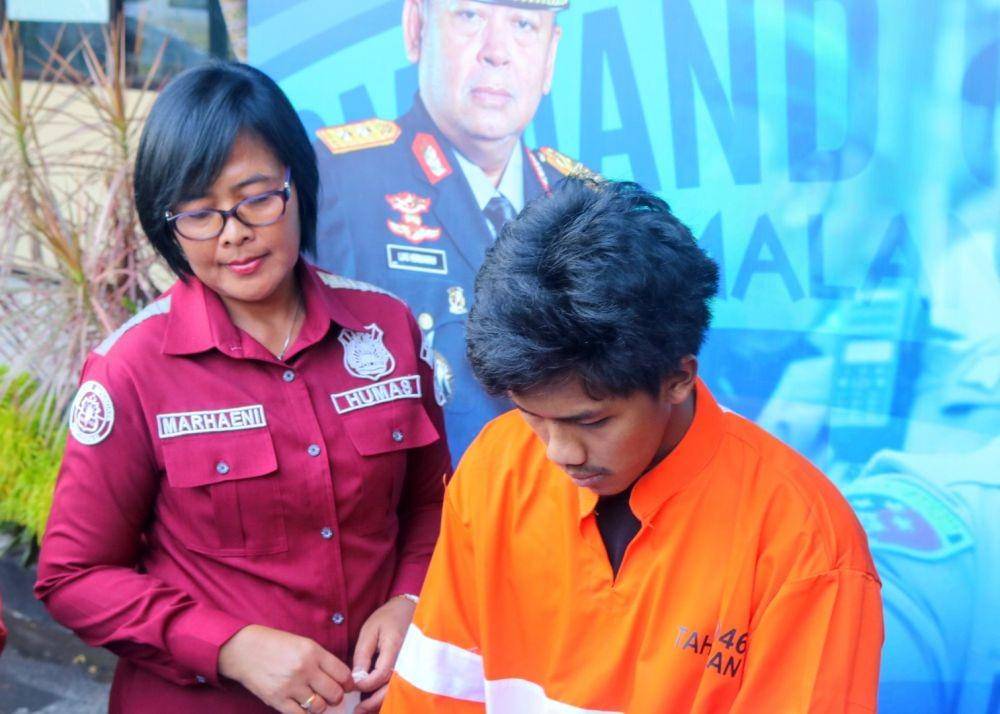 ARR (22) pelaku yang dilaporkan oleh DR lantaran mengancam menyebarkan video adegan asusila apabila tak mau melayanai. IDN TImes/ Alfi Ramadana