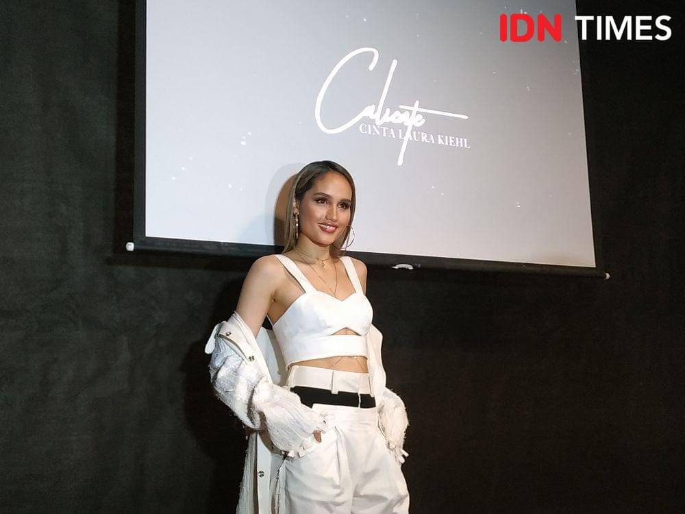 Penyanyi Cinta Laura dalam press conference rilis single Caliente di Jakarta. 22 November 2019. IDN Times/Nadia Umara