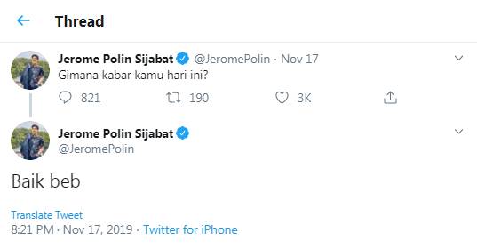 Jerome kabar Nov 17, 2019