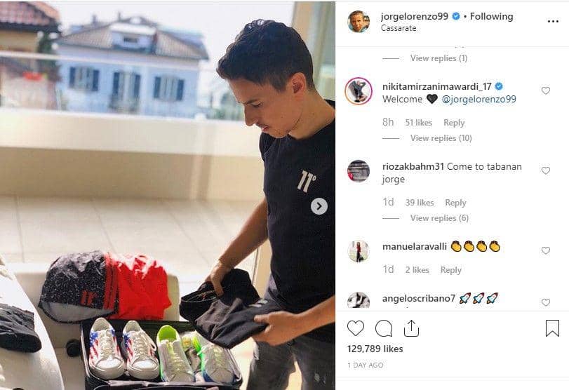 SS Instagram.com / jorgelorenzo99