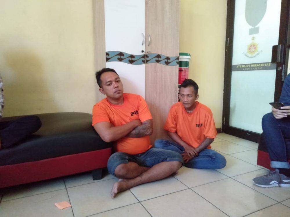 Sofyan (kanan) dan Arul (kiri) tersangka curanmor yang ditangkap Unit Jatanras Satreskrim Polresta Samarinda (Dok. Unit Jatanras Polresta Samarinda)