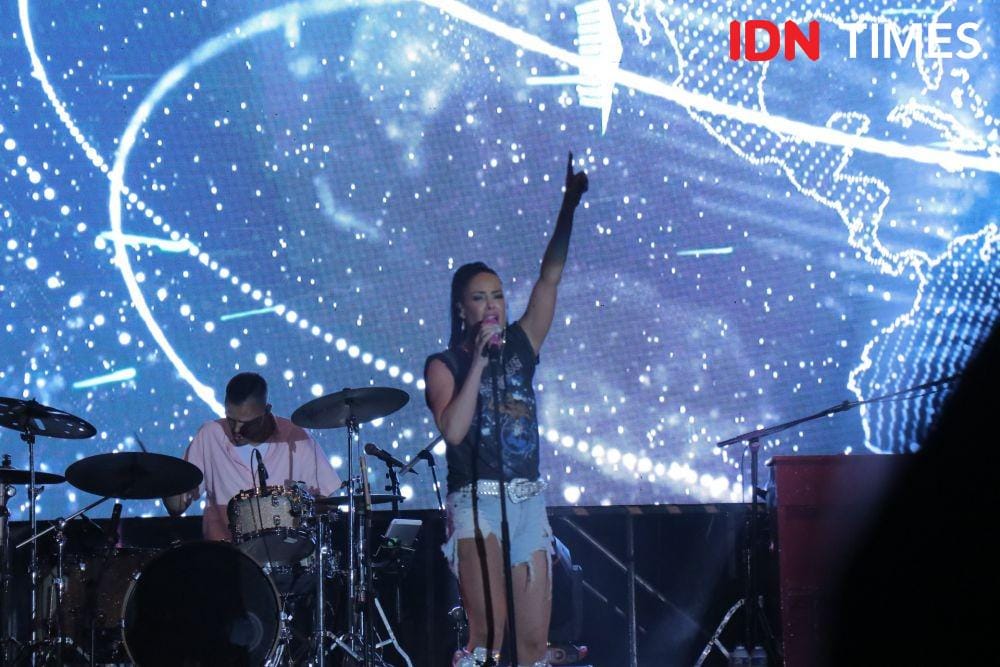 Lene Aqua dalam The 90's Festival 2019 di Jakarta. 23 November 2019. IDN Times/Nadia Umara