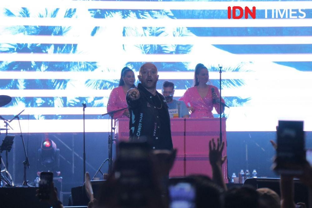 René Dif Aqua dalam The 90's Festival 2019 di Jakarta. 23 November 2019. IDN Times/Nadia Umara