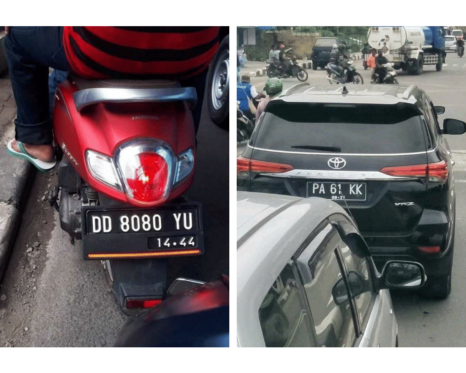 11 Plat Nomor Kendaraan Ini Bikin Gagal Fokus, Auto Ketawa Deh!