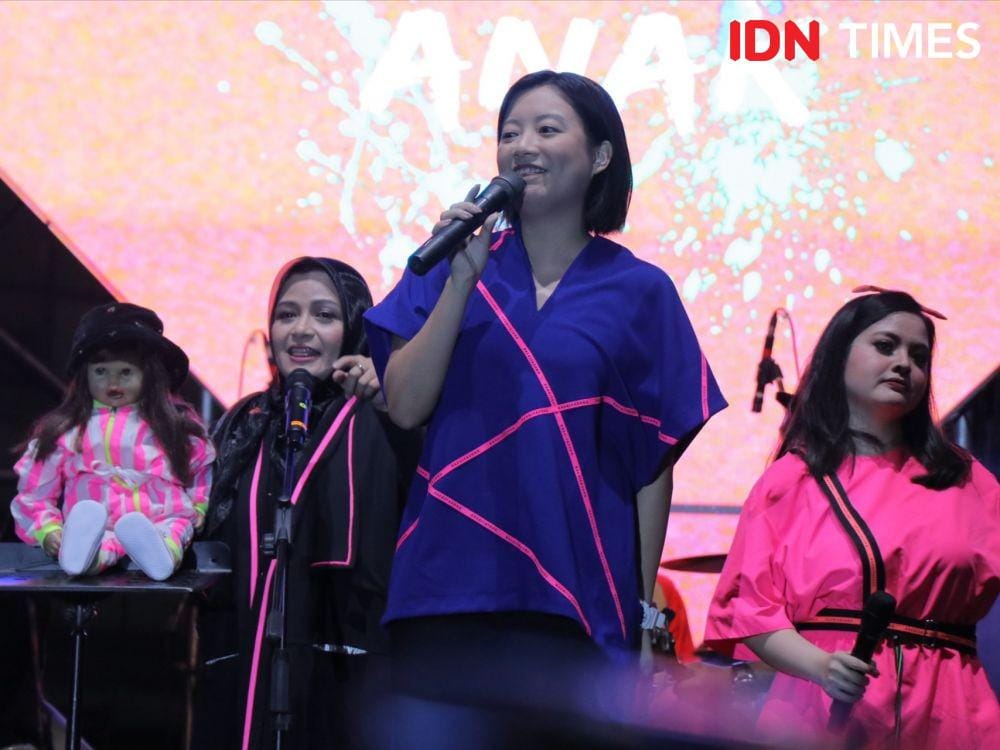 (ki-ka) Susan, Ria Enes, Leony, dan Tasya Kamila saat manggung di The 90's Festival, di Jiexpo, Jakarta, pada 21 November 2019. IDN Times/Erfah Nanda
