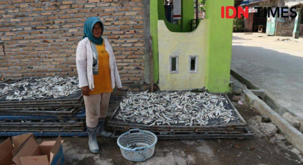 Pembuatan Abon Udang (IDN Times/Masdalena Napitupulu)