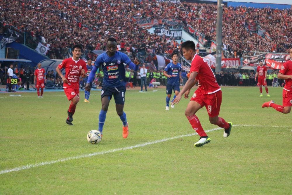Makan Konate saat ini merupakan top skor Arema FC dengan torehan 16 gol. IDN Times/ Alfi Ramadana