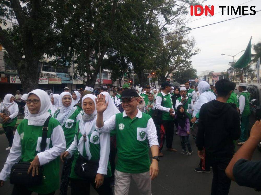 Jalan sehat Milad ke-89 Al Washliyah (IDN Times/Doni Hermawan)