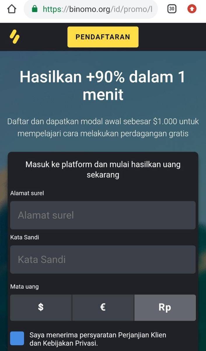Investasi ilegal, binomo, investasi bodong (Dok. Binomo)