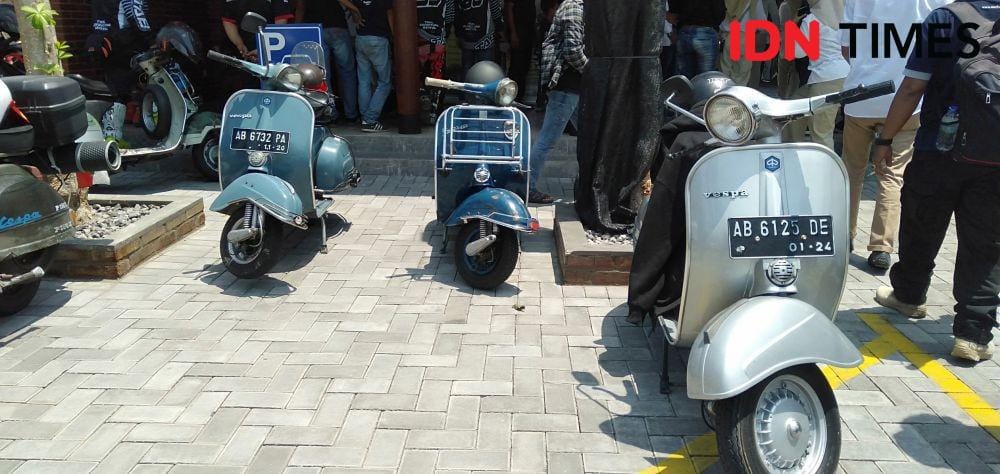 Populasi vespa tua masih banyak namun hanya untuk koleksi. IDN Times/Daruwaskita