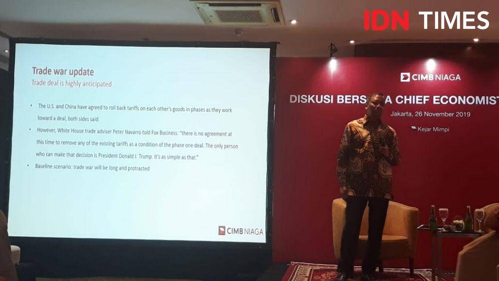Diskusi Bersama Chief Economist CIMB Niaga (IDN Times/Indiana Malia)