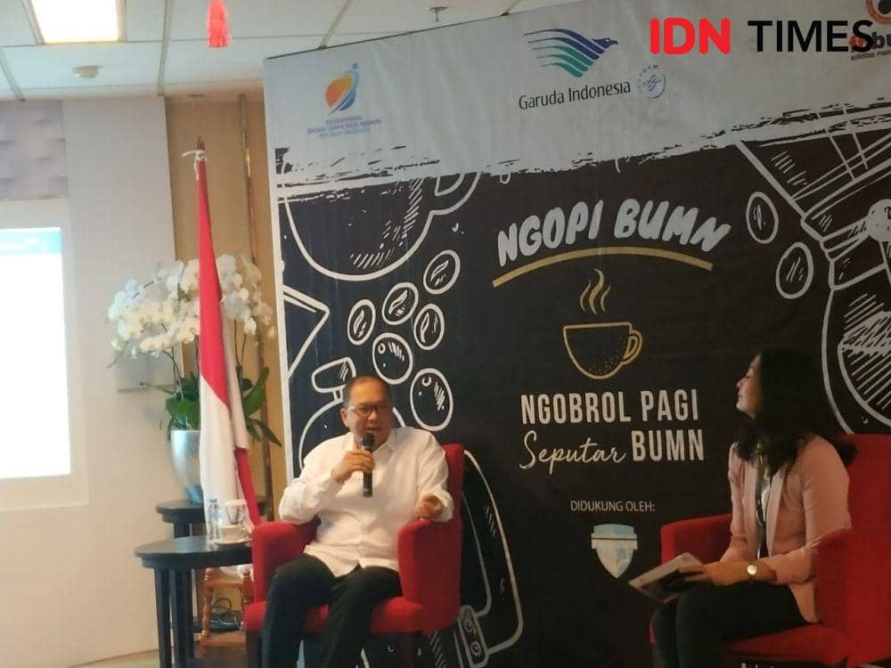 Direktur Niaga Garuda Indonesia, Pikri Ilham (IDN Times/Auriga Agustina)
