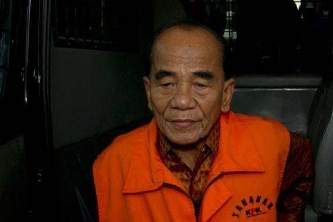 Napi kasus korupsi dan eks Gubernur Riau Annas Maamun. (ANTARA FOTO)
