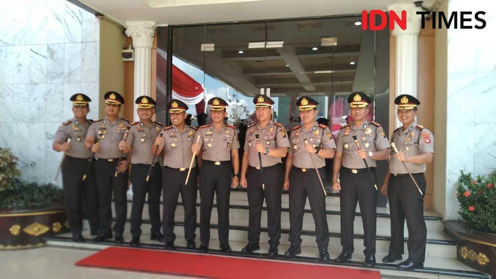 Jajaran pimpinan Polda Sumatera Selatan (IDN Times/Rangga Erfizal)
